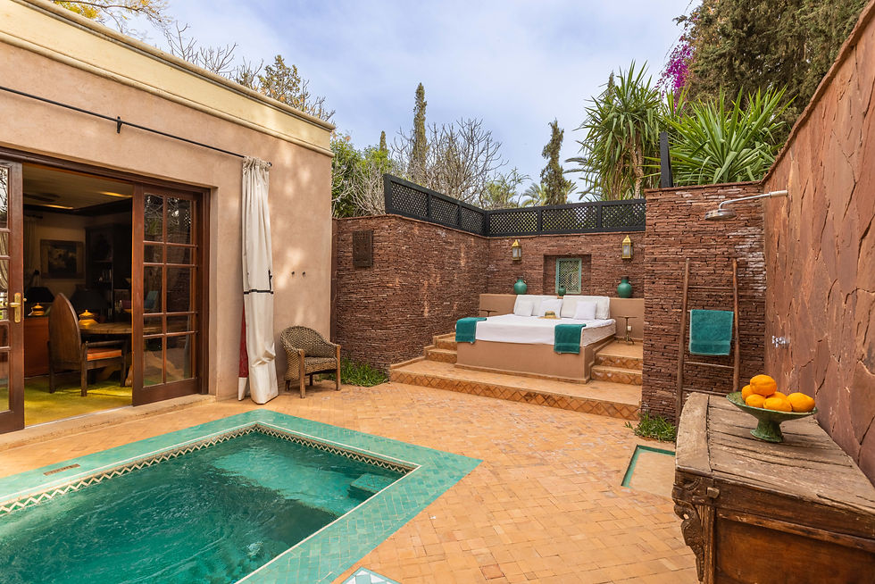 Private pool at the Pavillion - Courtesy of Ezzahra Estate