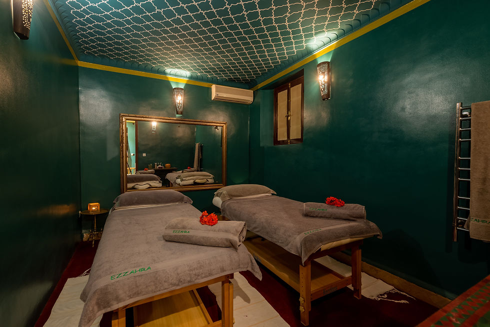 One of the many spa and treatment rooms dotted around the estate - Courtesy of Ezzahra Estate