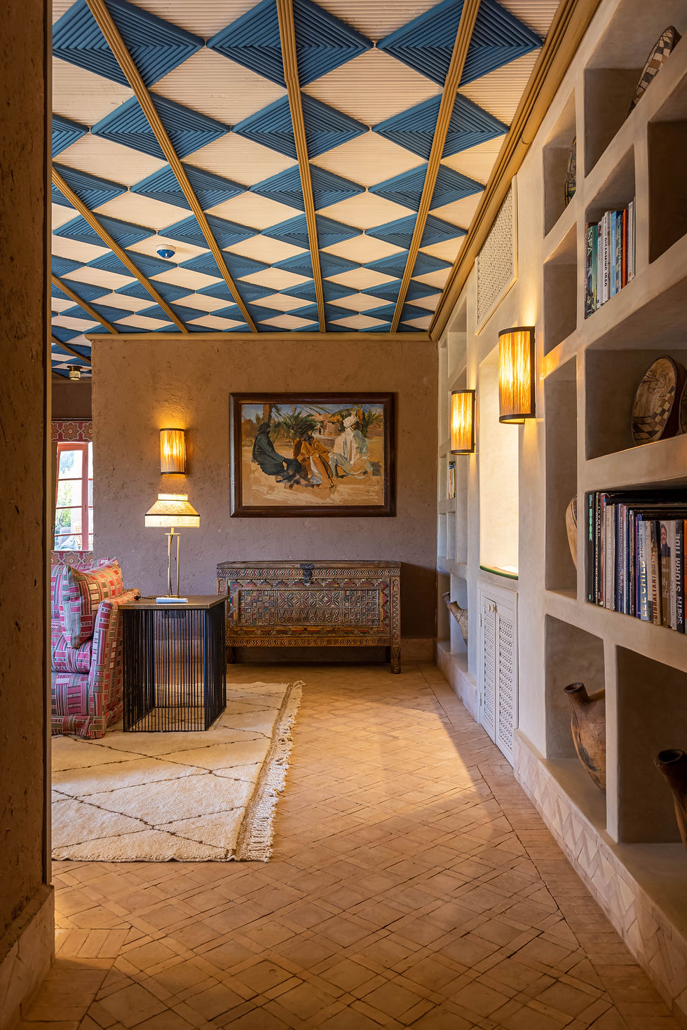 The entrance to the living area at Villa Azeer - Courtesy of Ezzahra Estate