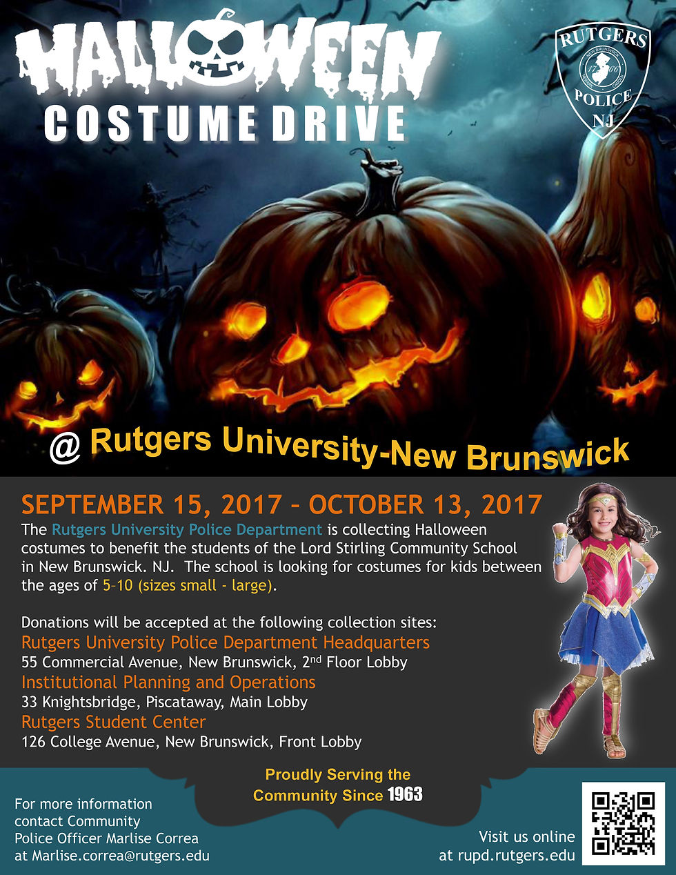 Costume Drive Flyer