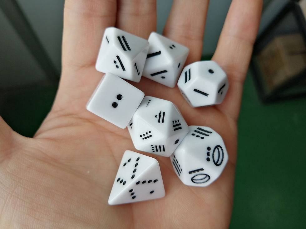 Thumbnail: White Mayan Number Dice