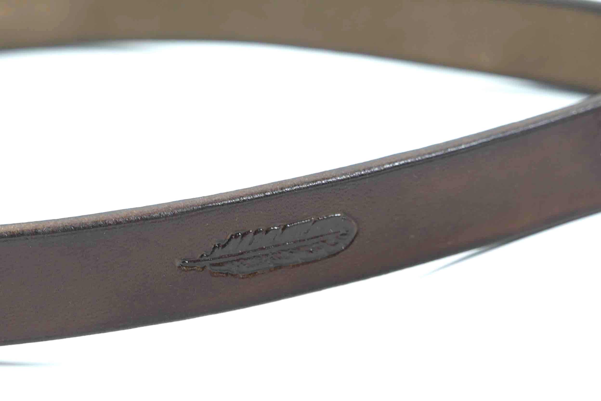 Leder Hutband mit gestanzten Federn, Ansicht 1