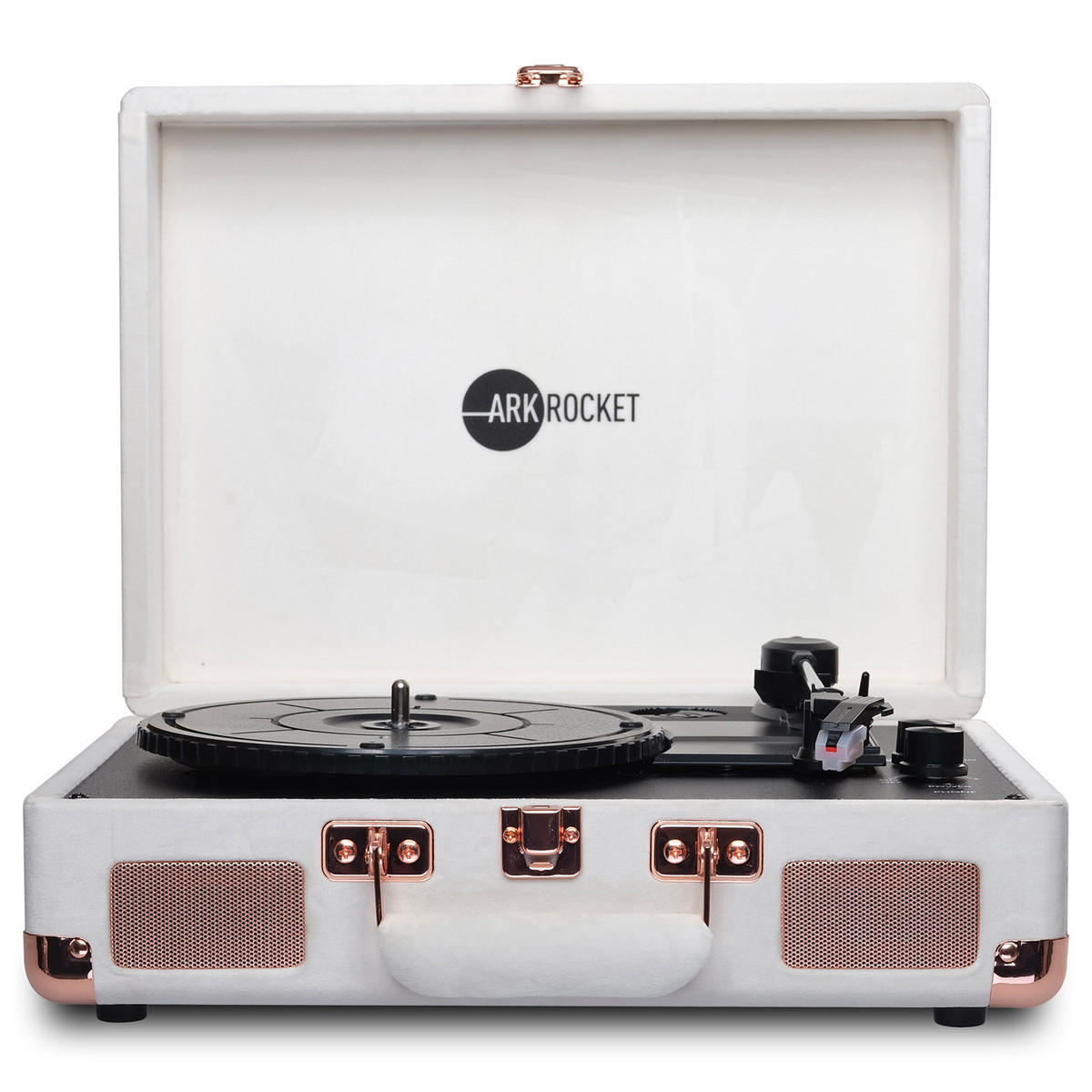 Curiosity II Suitcase Bluetooth Turntable - Cream Velvet