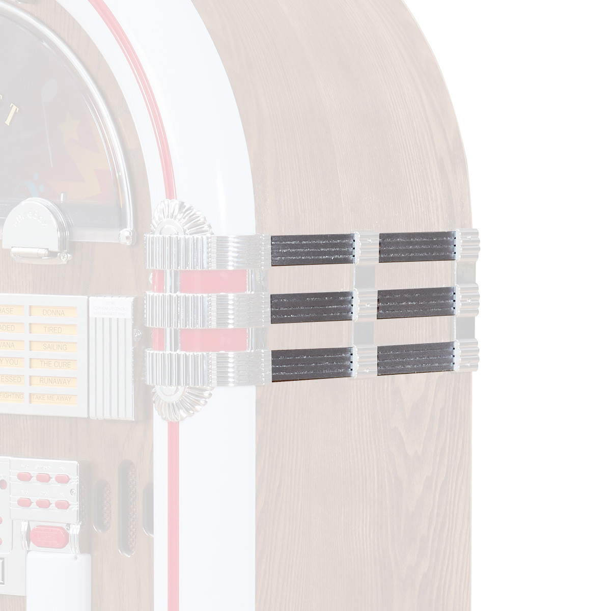 Side Silver Decorative Strips For Jukebox For Saturn V - AR12C