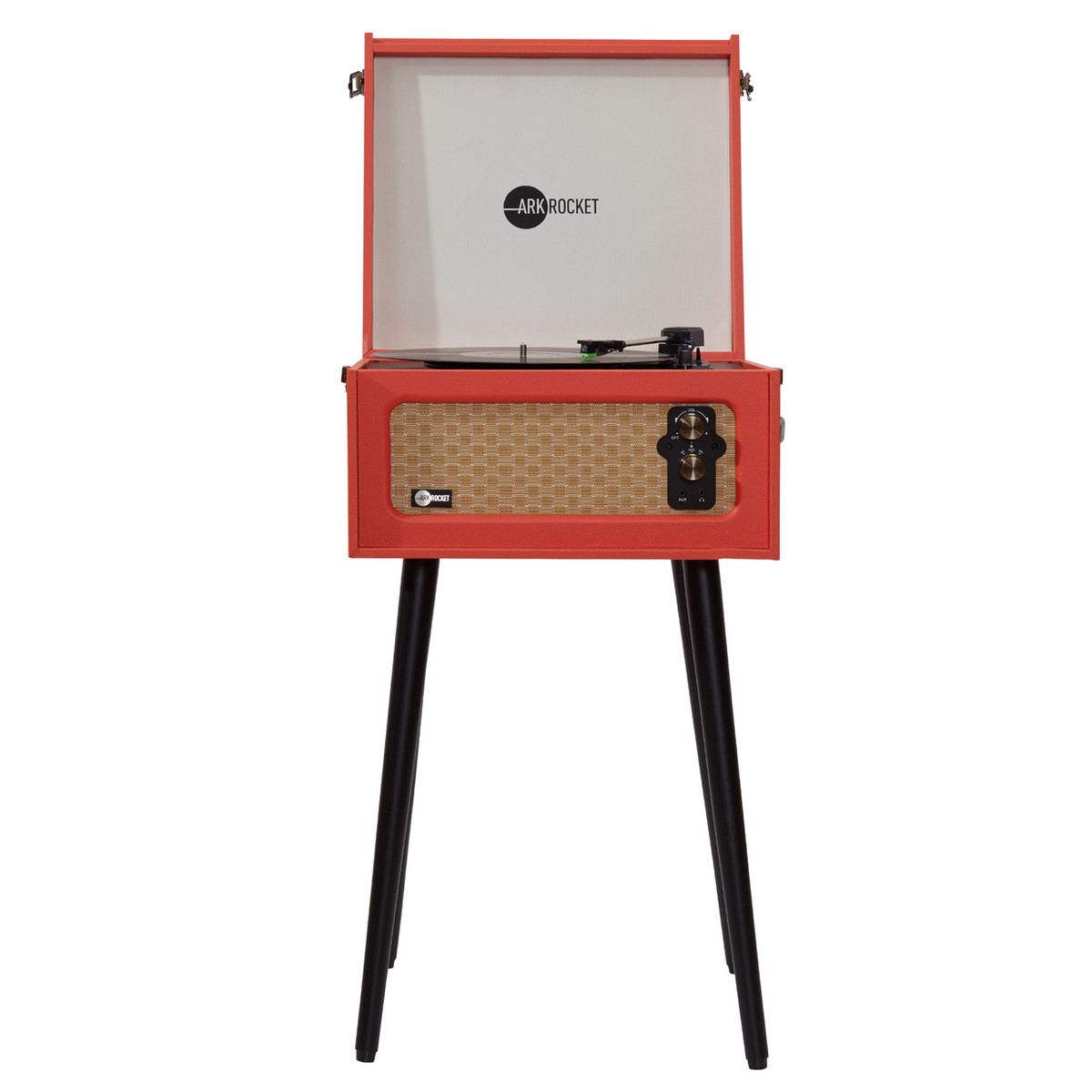 Discovery II  Bluetooth Turntable  Record Player With Legs (Orange)