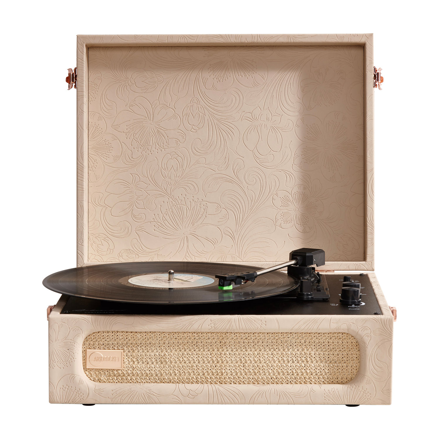 Coryphaeus Bluetooth Turntable Deluxe Edition Record Player(Flora Engraved)