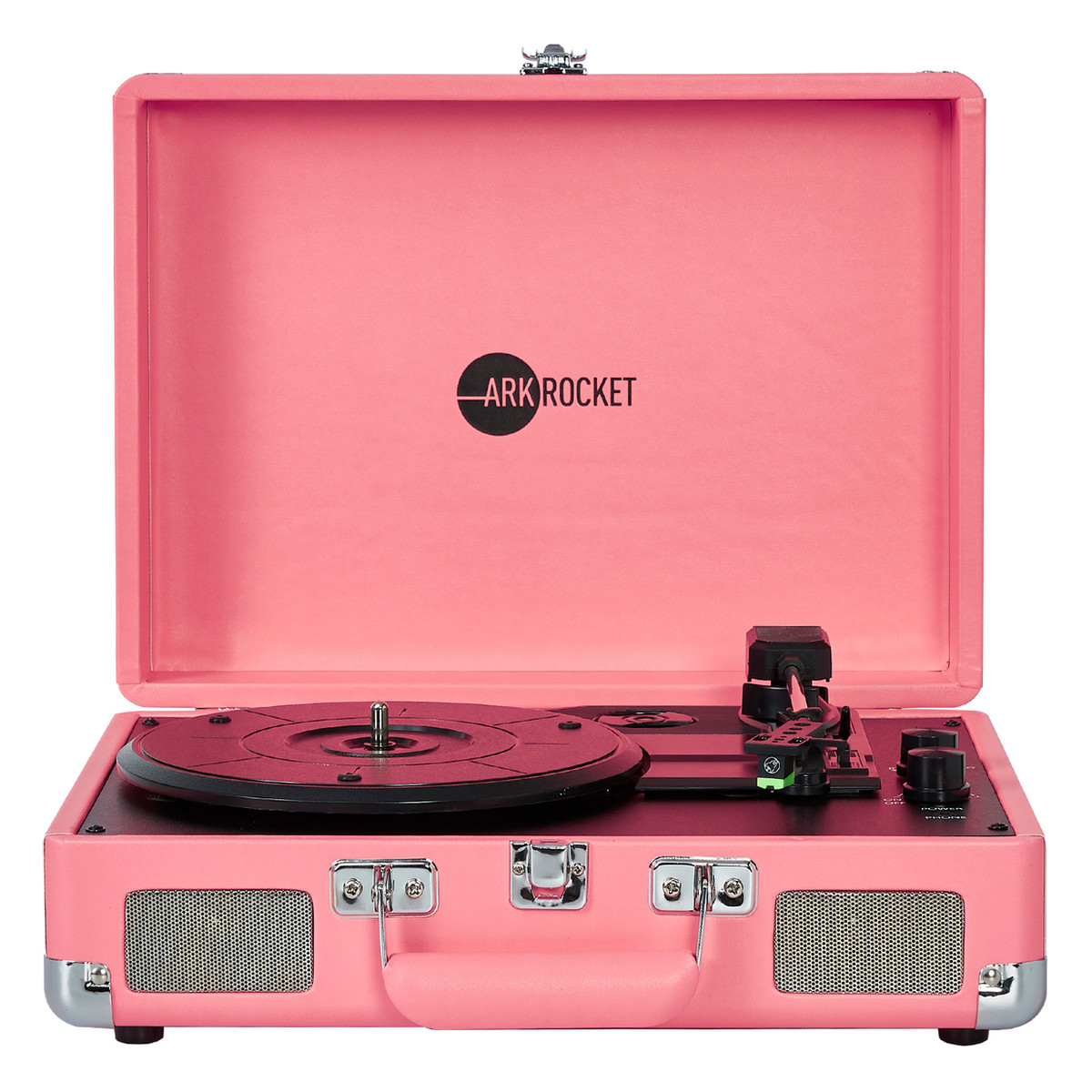 Curiosity III Suitcase Bluetooth Turntable - Neon Pink