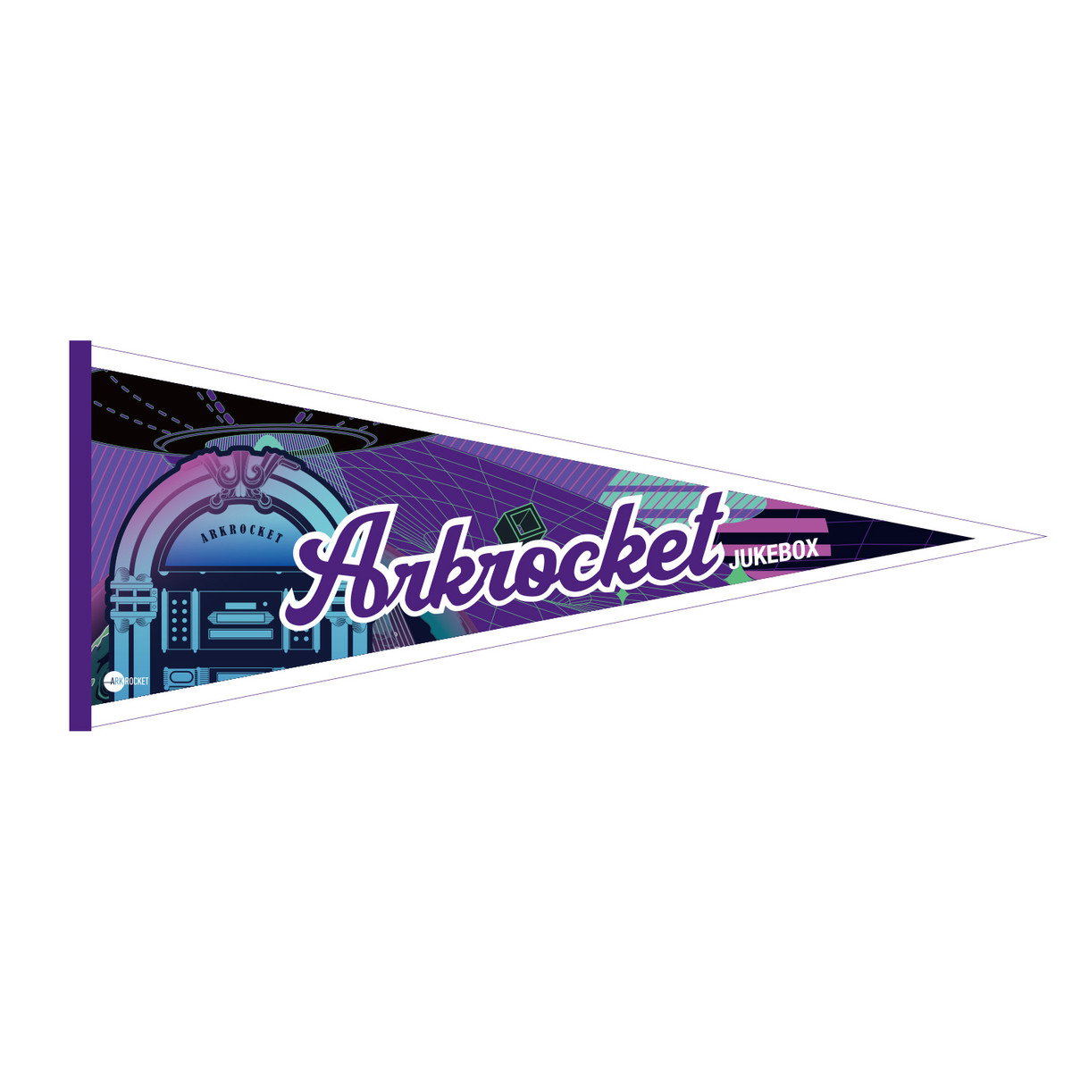 Arkrocket Jukebox Pennant
