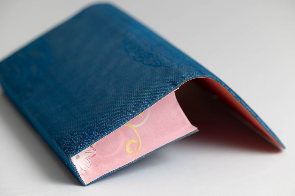 Thumbnail: Isabel in Navy Lace with Pink Flower Print