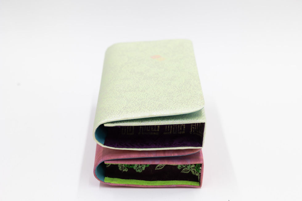 Thumbnail: Isabel in Iridescent Lime with Burgundy Gold Print