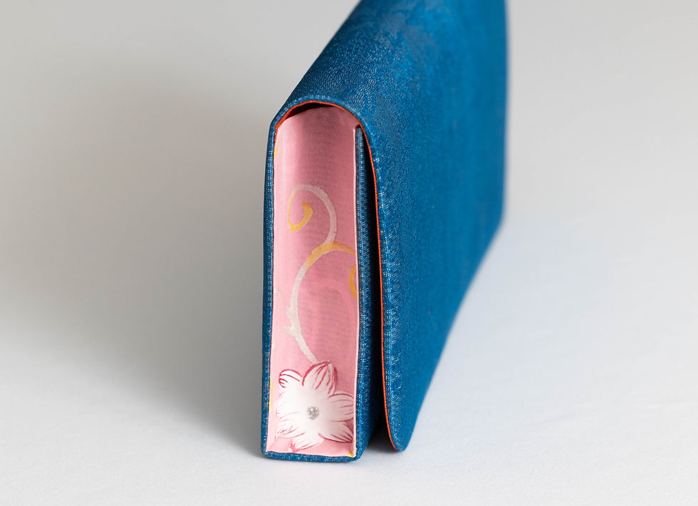 Thumbnail: Isabel in Navy Lace with Pink Flower Print
