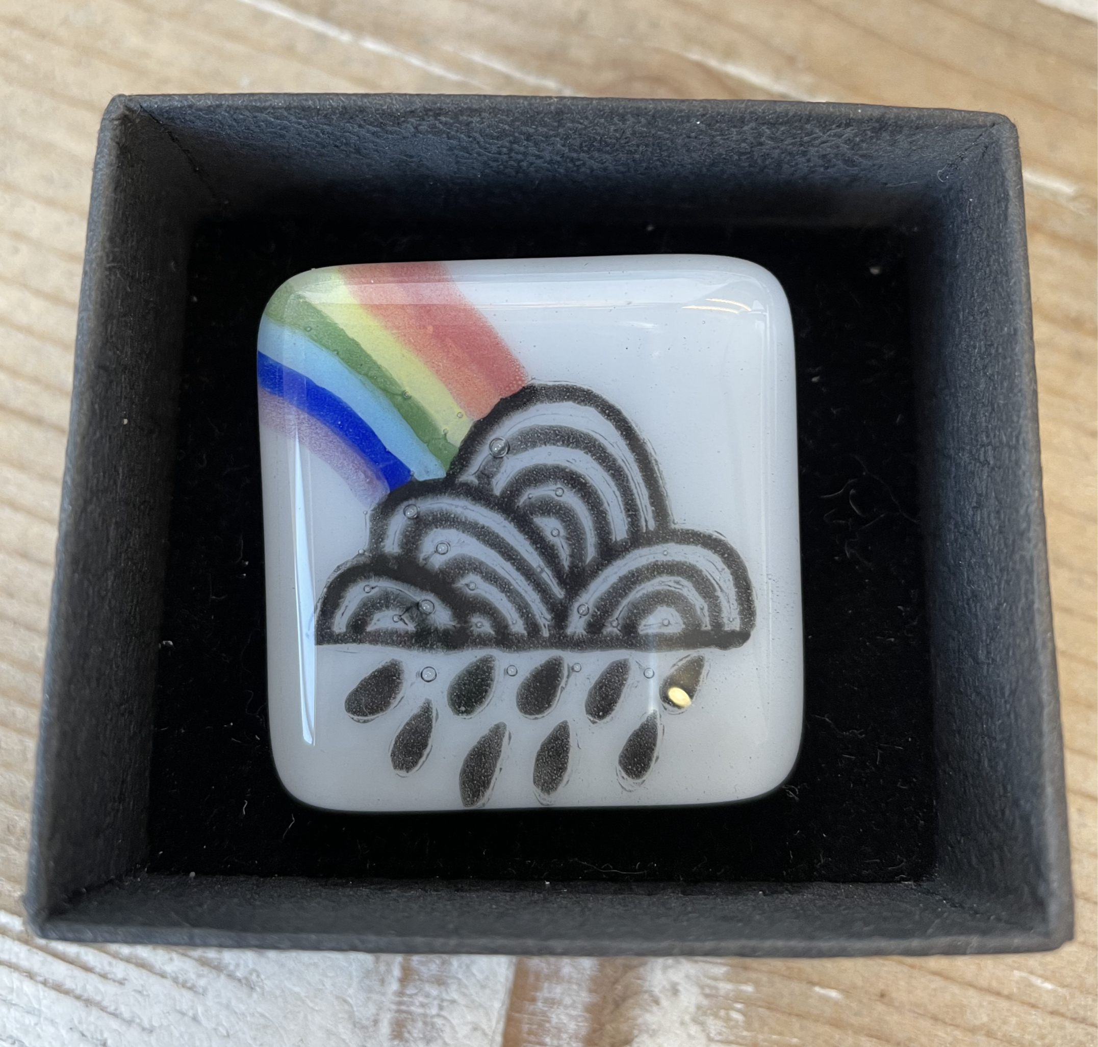 Rainbow and cloud Badge