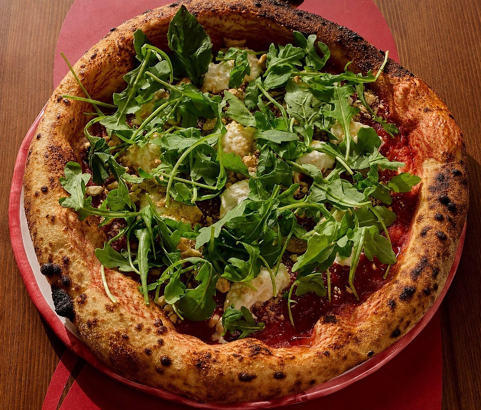 Pizza with Basil