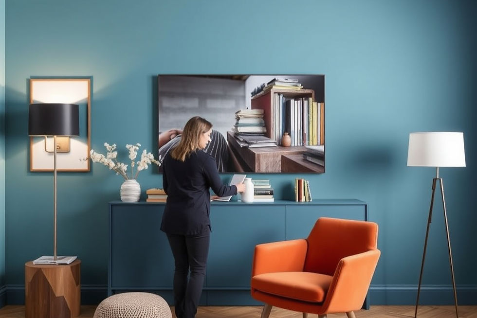 Helping clients choose colours that suit their home, business, or brand image, often using