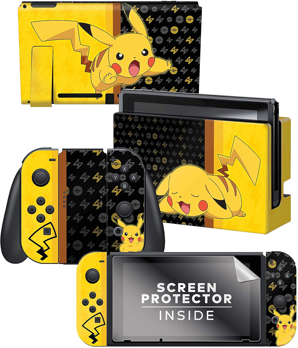 10 Great Gaming Skins For Your Switch Including Fortnite And Pokemon Skins