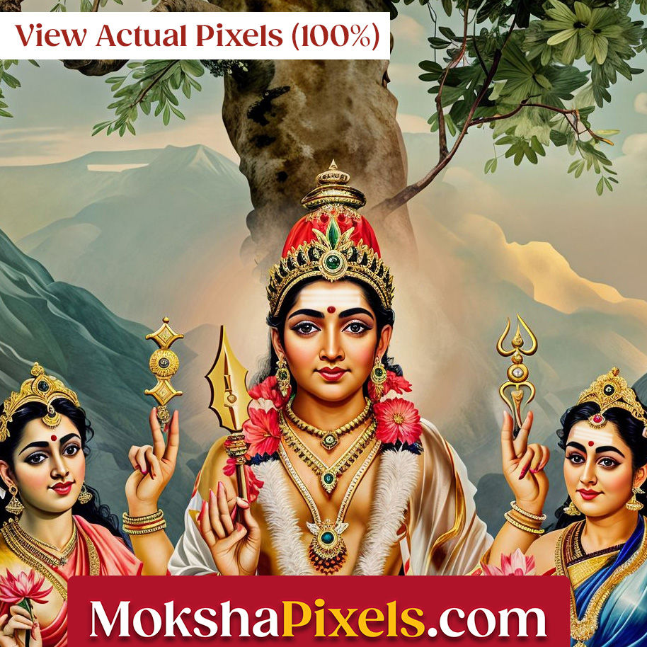 lord Murugan Family Photo