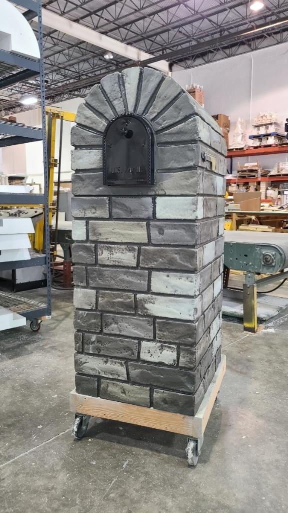 Mailbox custom stone