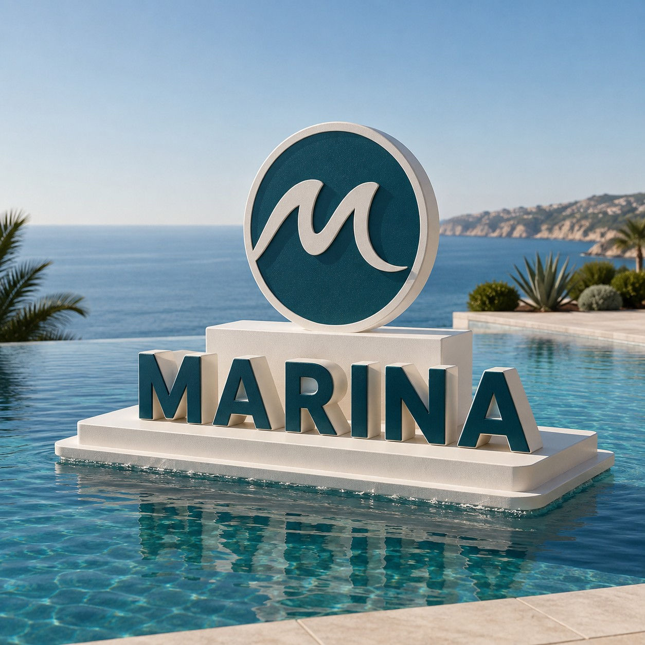 Floating Pool Letters MOD015