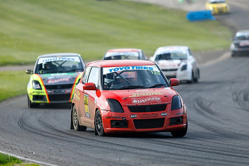 Roberts Vitols in Lydden Hill 5 Nations British Rallycross Championship Junior class with Suzuki Swift
