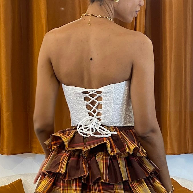 Thumbnail: Palmier Corset broderie anglaise