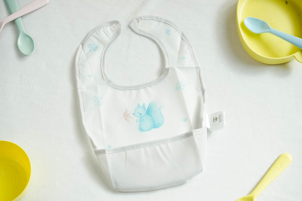 ผ้ากันเปื้อนรุ่นกันน้ำ Yummy Bib - Blue Bliss