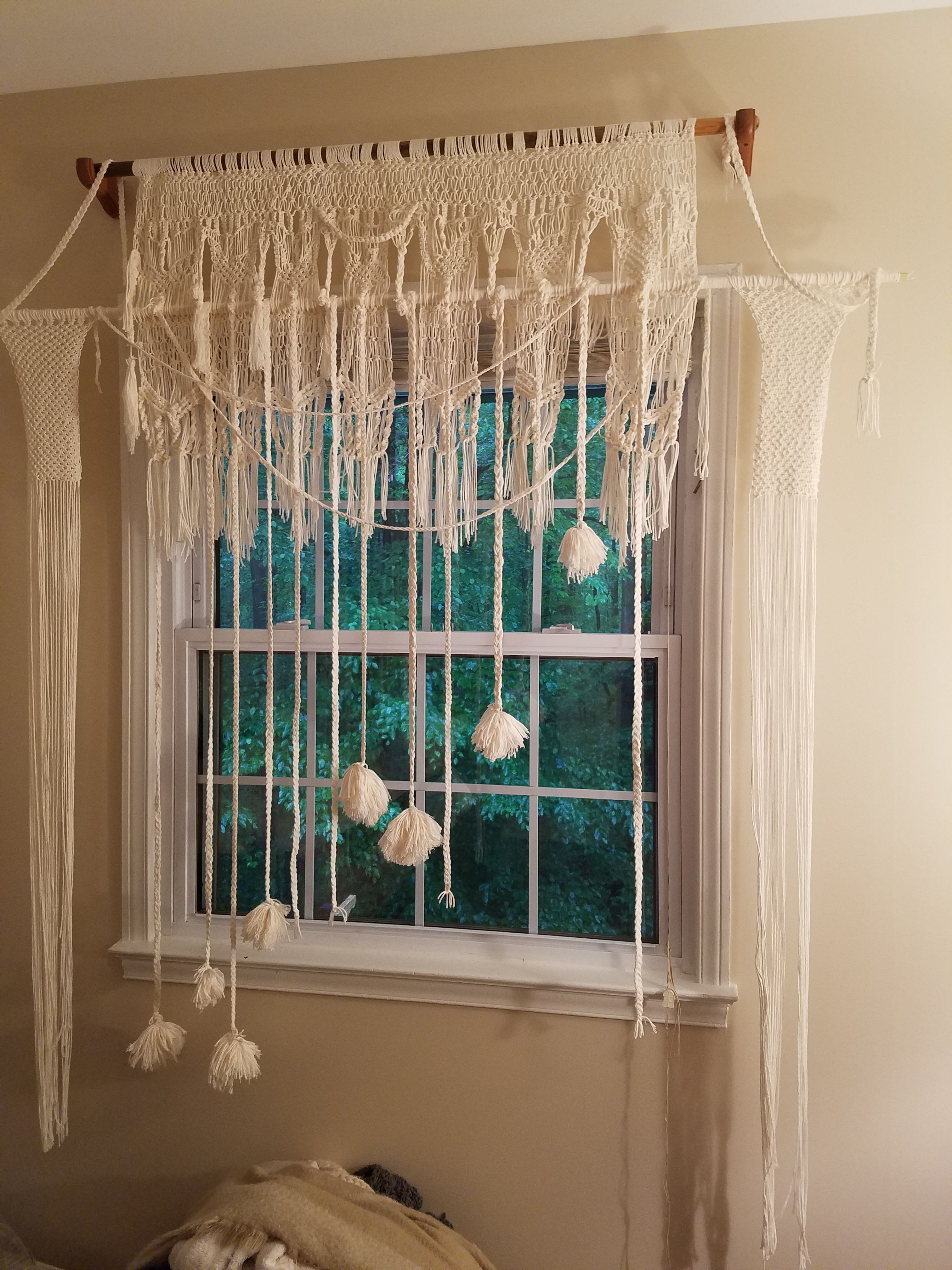 Macramé Window Installation
