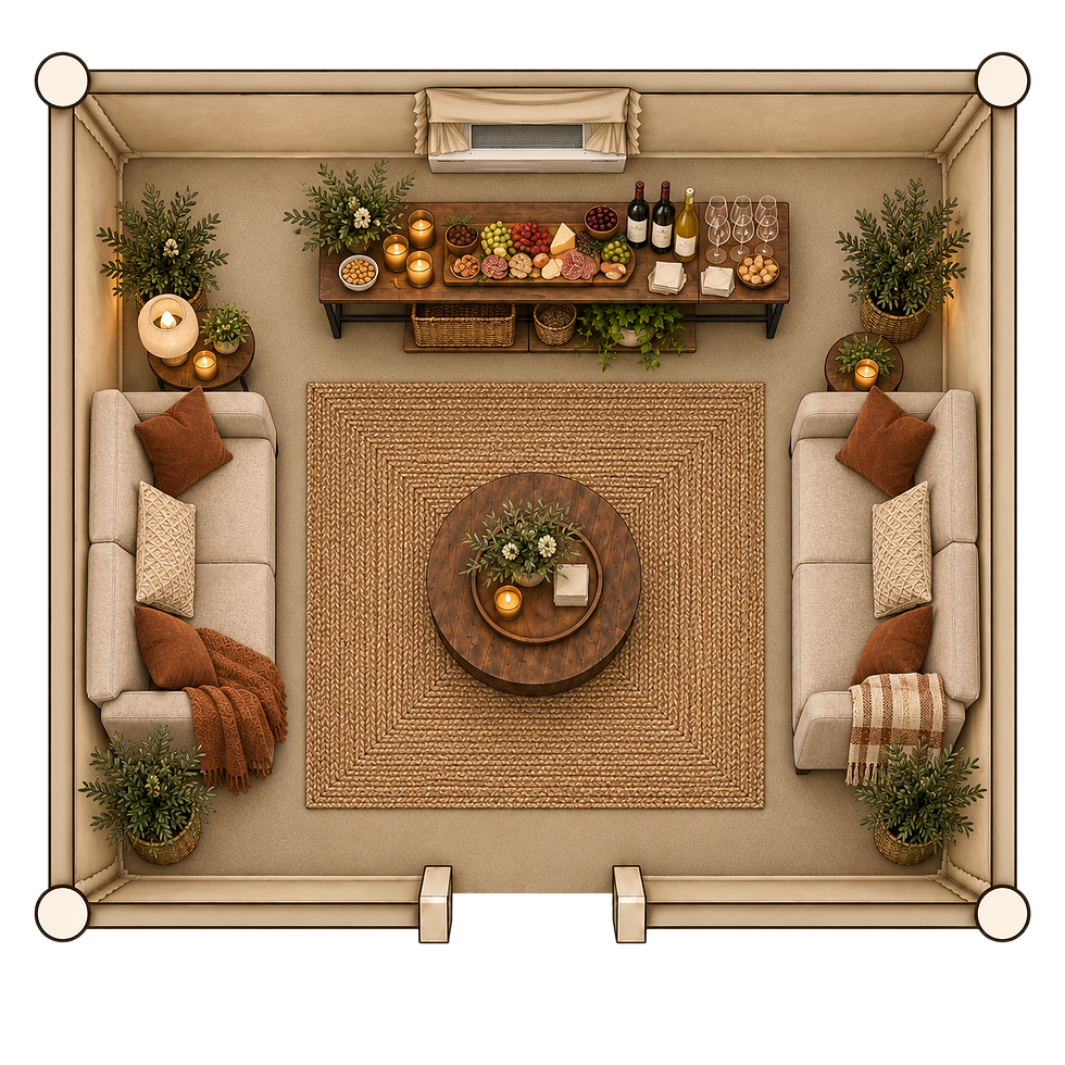 Floor Plan for Bunk House at a food and wine festival