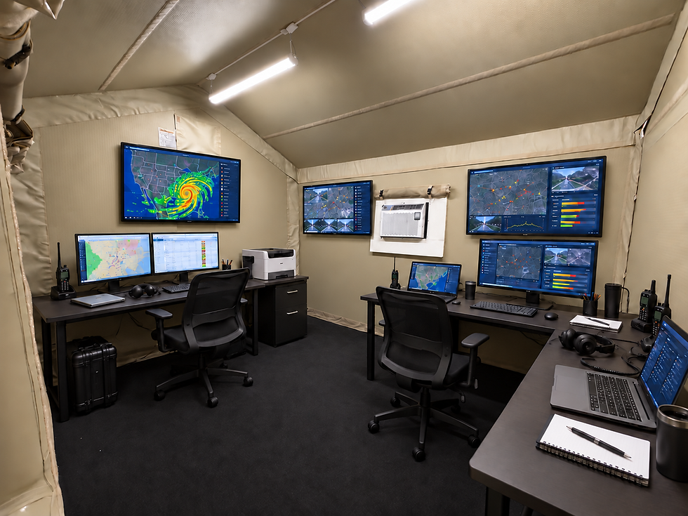 The Bunk House being utilized as a temporary office.