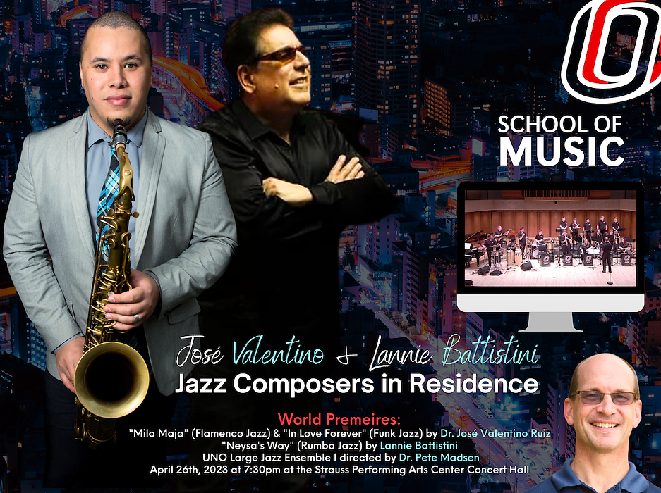 Jose Valentino and Lannie Battistini: Jazz Composers in Residence. World Premeires: "Neysa's Way" (Rumba Jazz ) by Lannie Battistini