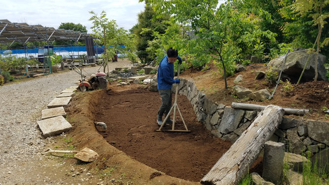 田起し　八街、ブルーベリー　春夫観光農園