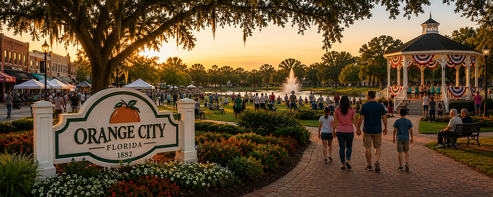 A welcoming community park where families, neighbors, and visitors gather to enjoy outdoor events together.