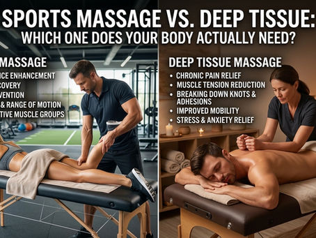 Sports Massage vs. Deep Tissue: Which One Does Your Body Actually Need?