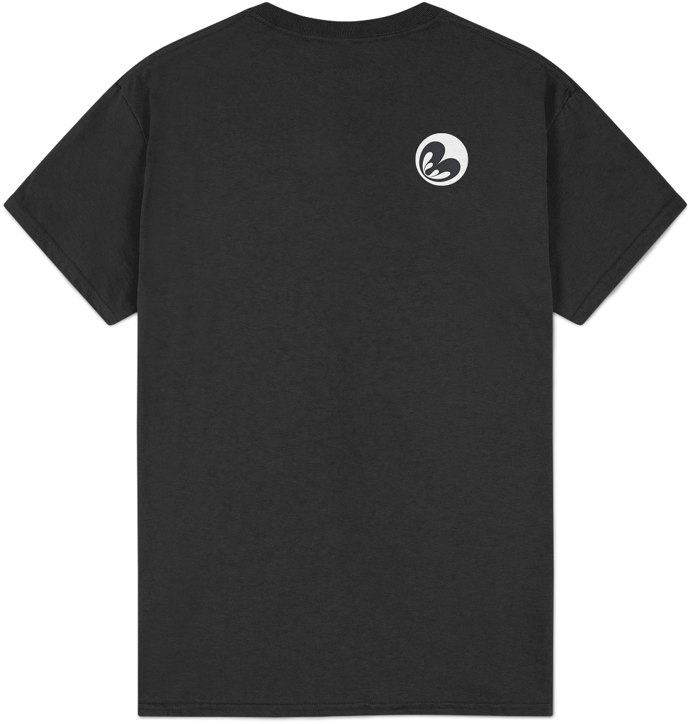 Back Gildan 5000 black t-shirt mockup.pn