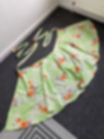 Thumbnail: Graceful Lily Vintage Silk Kimono Wrap Skirt/百合のスカート