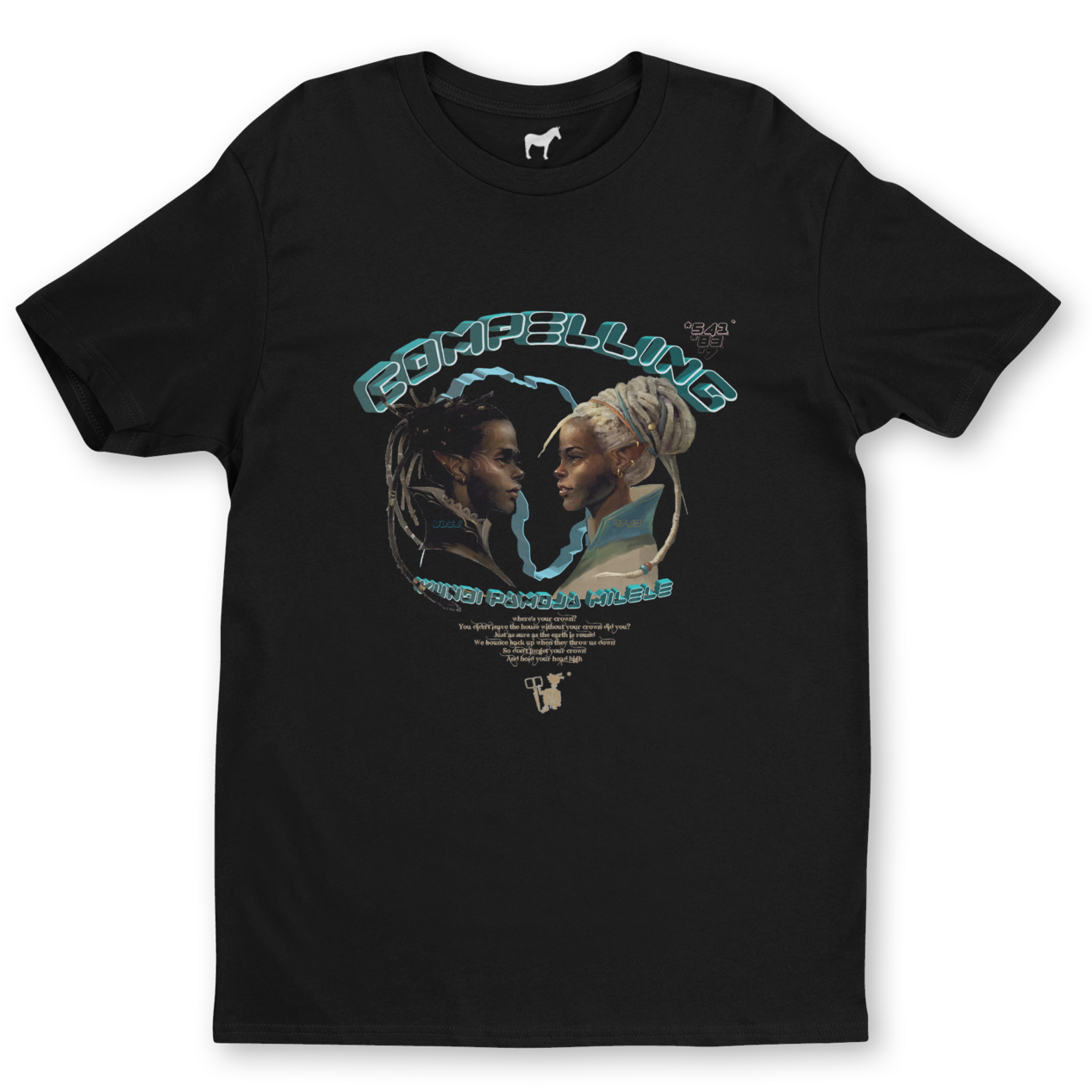 Half Sleeve Tshirt Black Color