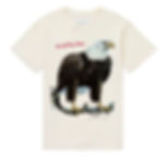 One Of These Days Bird of Prey Tee in Bone front graphic detail