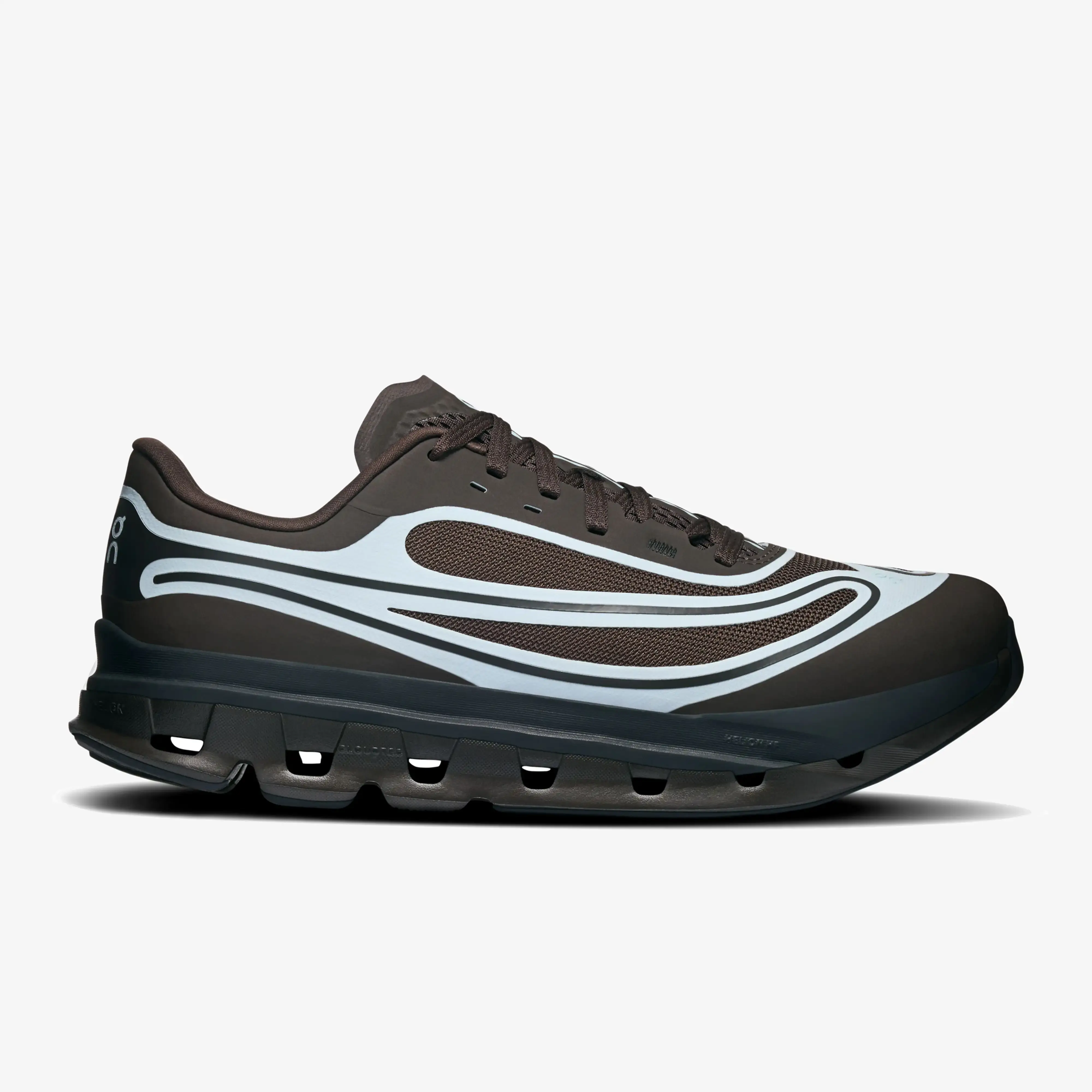On Cloudflow 5 AD Men's Sneaker in sable, seaglass outer panel design