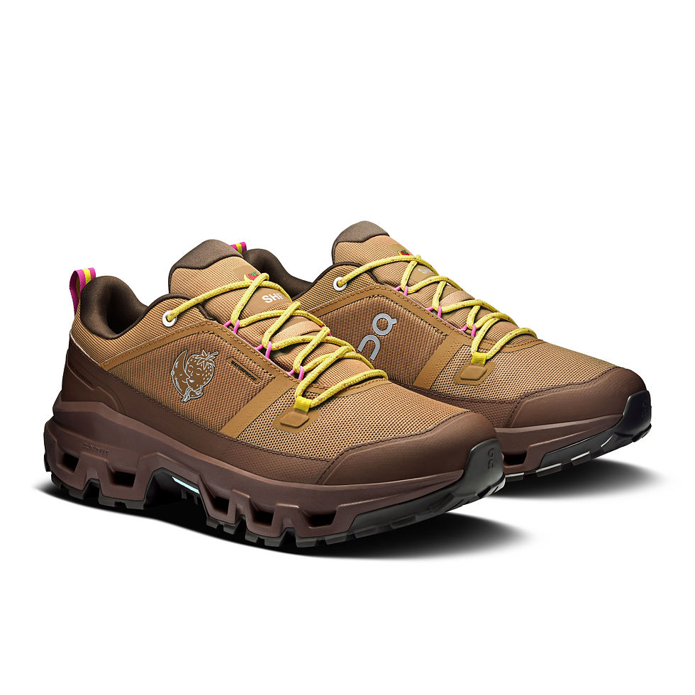 Thumbnail: On X SHF Cloudrock Low WP Sneaker in sphinx, chestnut pair