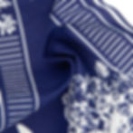 Samurai Jeans Bonsai Cotton Bandana navy texture detail