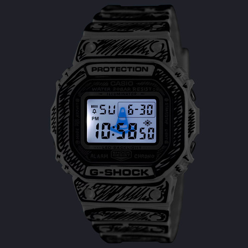 G-Shock x Joshua Vides Collab Watch DW5600JV-7 | white gloss