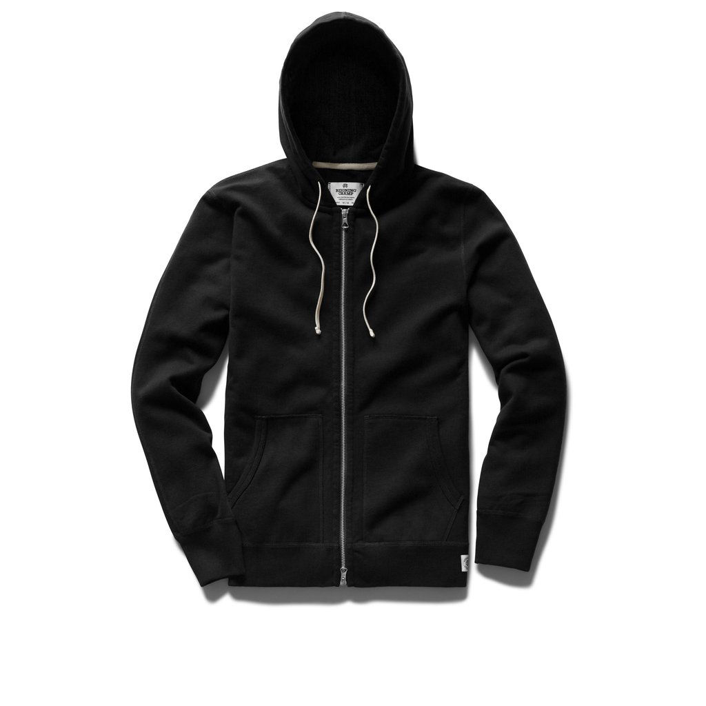Reigning Champ FULL ZIP Hoodie | black