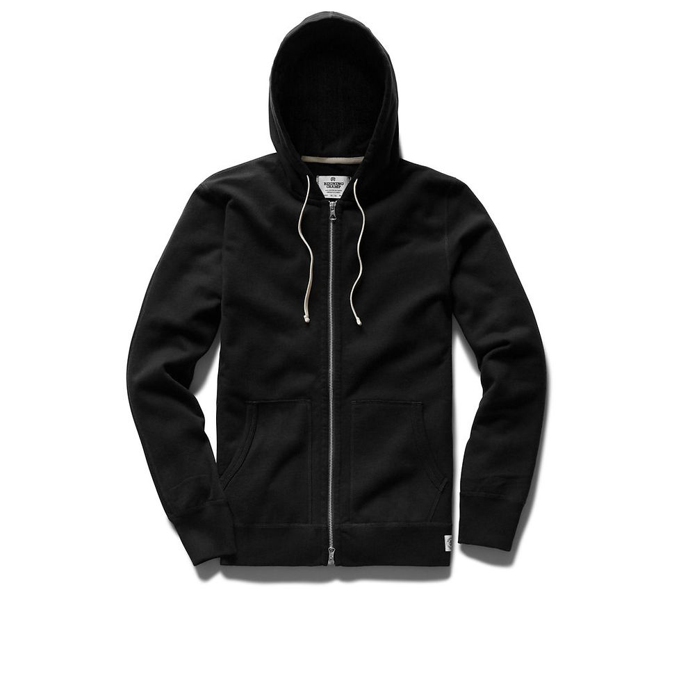 Reigning Champ FULL ZIP Hoodie | black