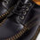Thumbnail: Dr. Martens Lowell Leather Moc Toe Shoes in black leather upper detail