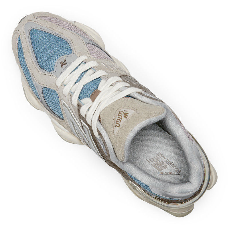 New Balance 9060 Sneakers U9060MUS in Mushroom/Aluminum/Cyclone upper detail