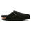 Birkenstock Boston Shearling Suede in black side detail