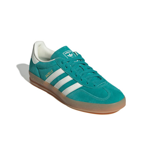 adidas gazelle silver green womens Gazelle Indoor - Preloved Teal/Off White-Warm Sandstone