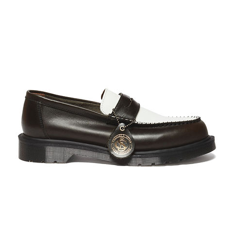 Dr Martens Penton Leather Loafer | olive/white | Evolve