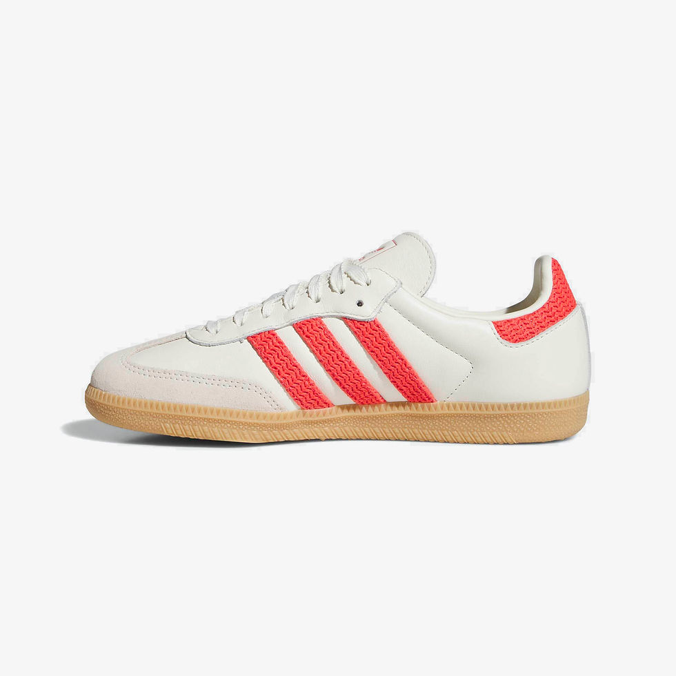Thumbnail: Adidas Samba OG Womens Sneakers KI2704 off white, semi lucid red