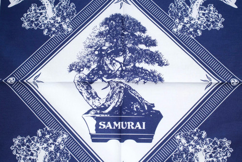 Samurai Jeans Bonsai Cotton Bandana | navy | Evolve Clothing Gallery