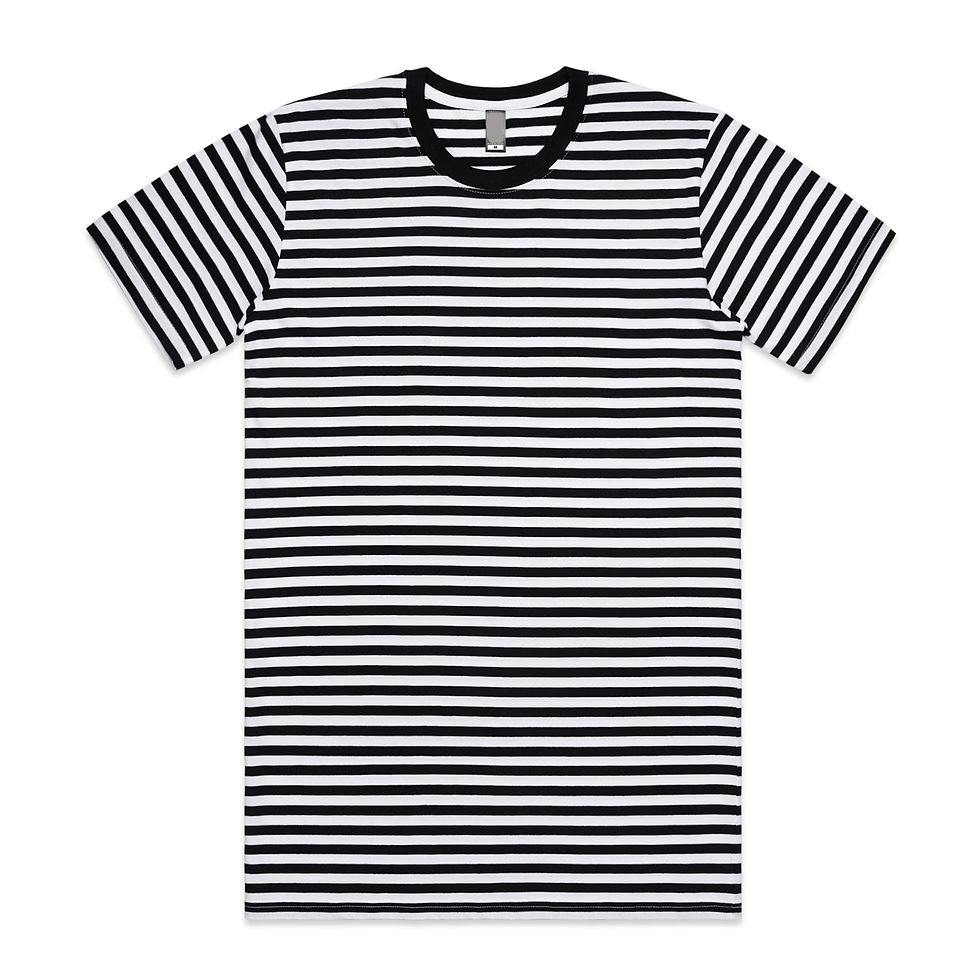 E>olve STRIPE S/S T-Shirt | black/white